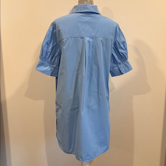COS Light Blue Casual Button Down Shirt Dress Size XXS Oversized Lagenlook - Picture 7 of 13